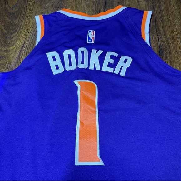 NBA Phoenix Suns 2017-2018 Nike Authentic Jersey - Devin Booker #1 Size 48 - Picture 4 of 6